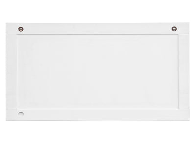 Bologna Elegante Massivholz Kiefer Spiegel 130x47 | Farbe weiß