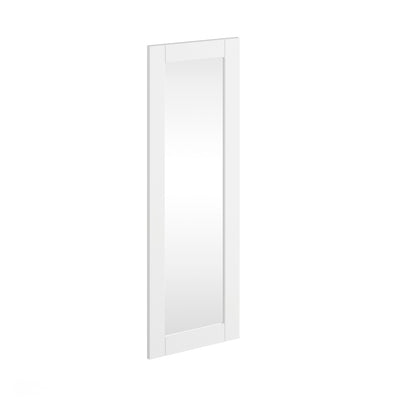 Bologna Elegante Massivholz Kiefer Spiegel 130x47 | Farbe weiß
