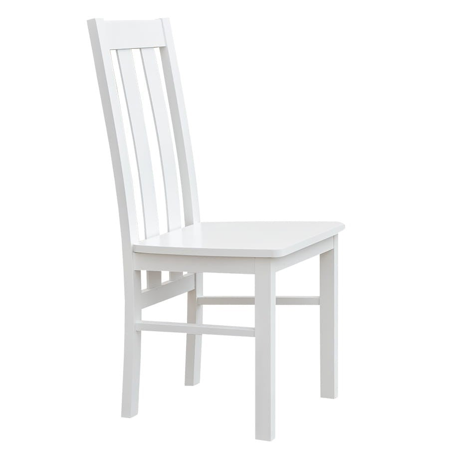 Bologna Elegante Massivholz Stuhl 10 | Farbe weiß