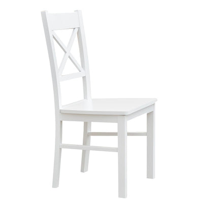 Bologna Elegante Massivholz Stuhl 22 | Farbe weiß