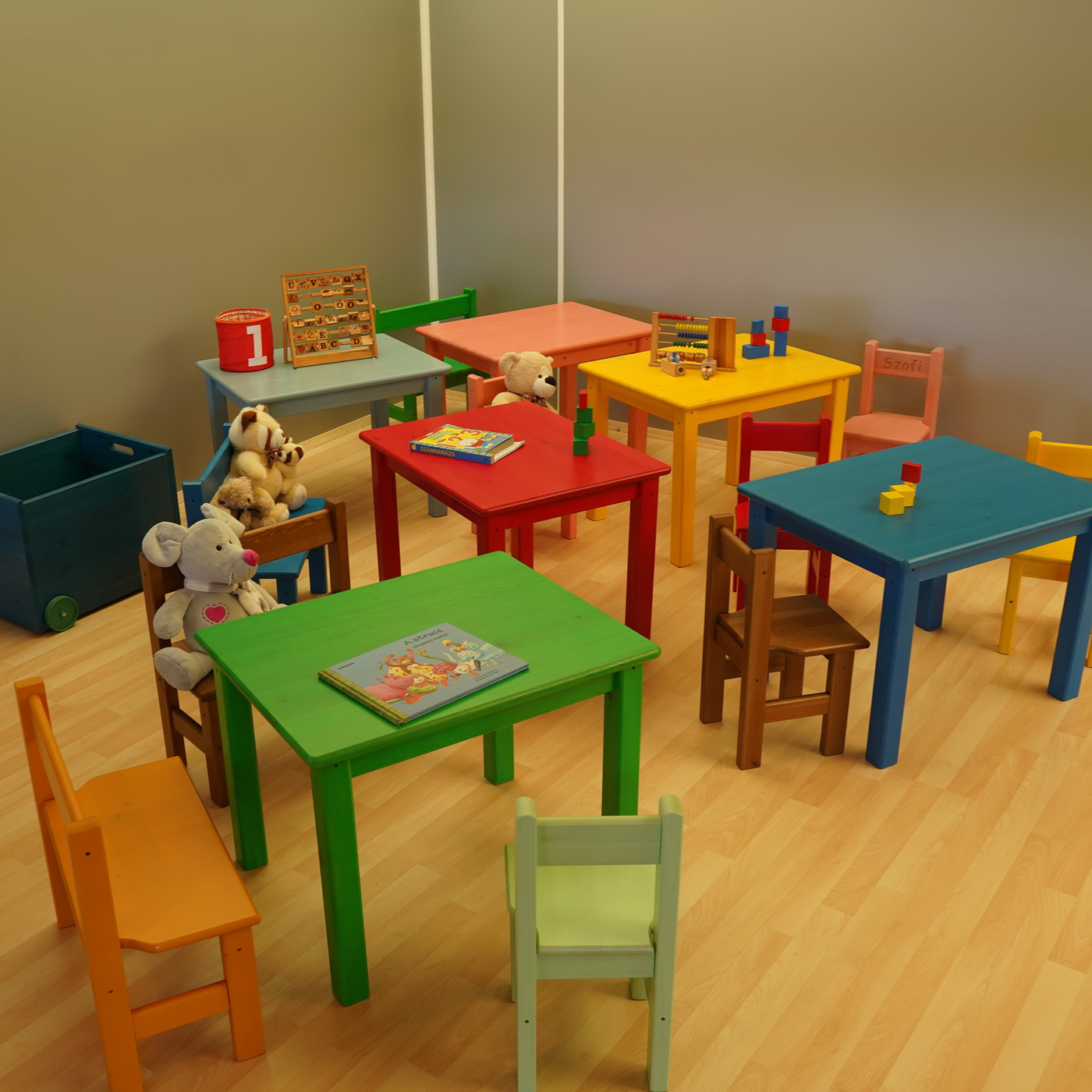 Leo Kinder Tisch | Spieltisch | Kiefer Massivholz | 100% Bio Massivholz