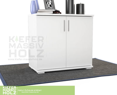 Nobis Kommode Sideboard | Anrichte | 2-Türig | 90cm hoch | 100% Bio Kiefer Massivholz